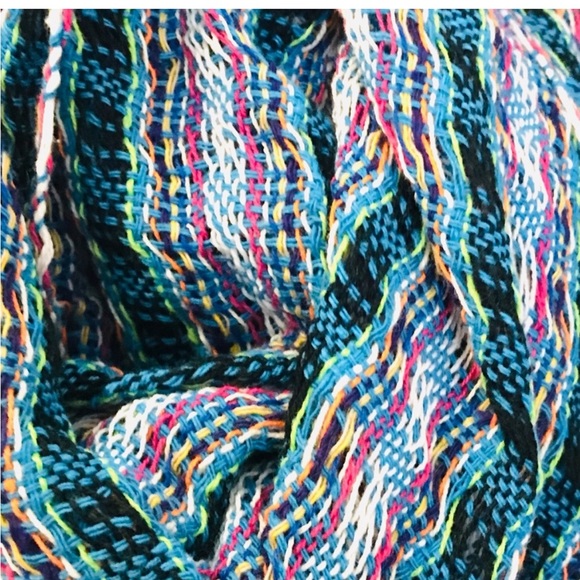 SCARF loose knit multicoloured scarf - Picture 2 of 3